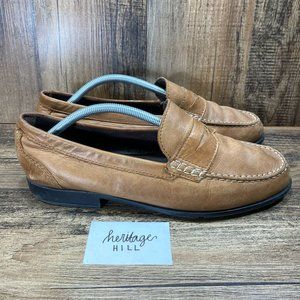 Rockport Barnaby Lane Penny Leather Loafer Slip On Shoes -Mens Size 11